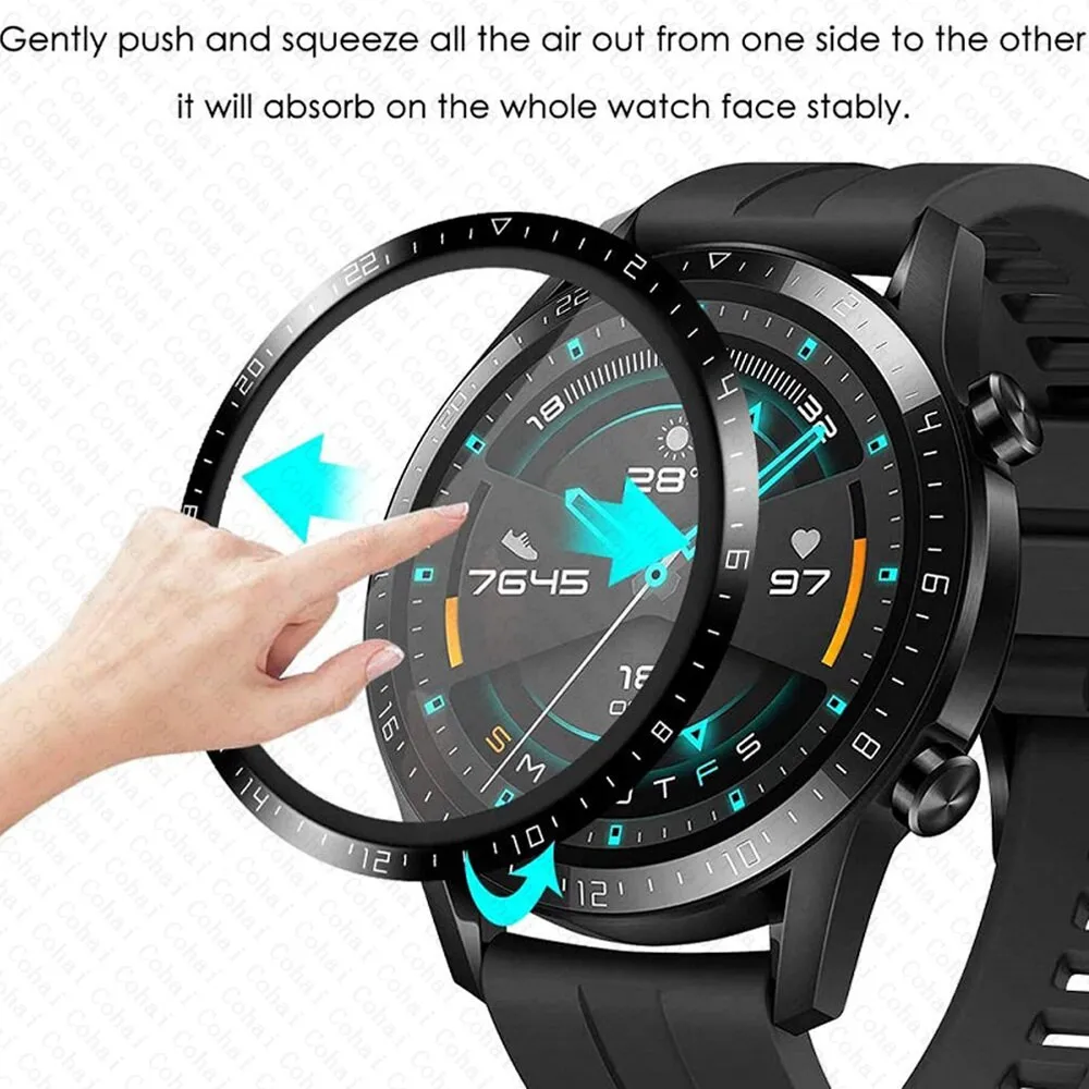 Titan Smartwatch Accessories - 20D Curved Edge Tempered Glass For