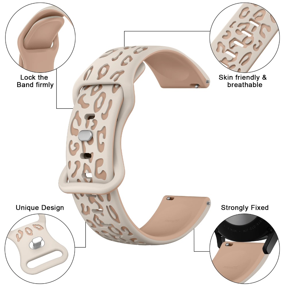 Xiaomi Smartwatch S3 Accessories - Silicone Leopard Strap For Xiaomi Watch