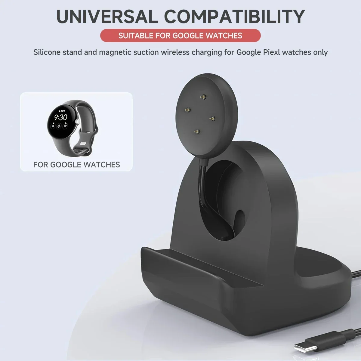 Soft Silicone Charger Cradle D - Watch Charging Dock 评论和价格