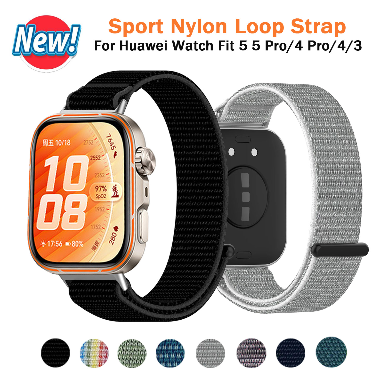 Smart Watch Nylon Strap for Hu - Sport Loop Strap 评论和价格