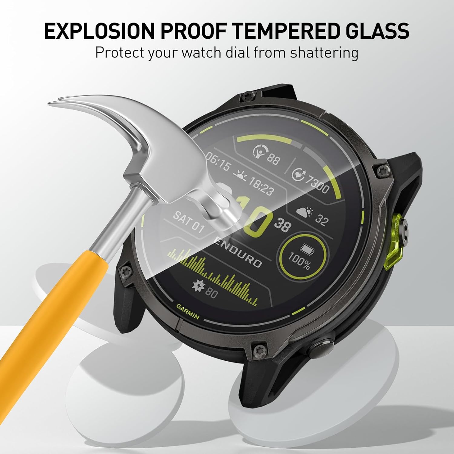 Tempered Glass Films For Garmi - Watch Face Protector 评论和价格