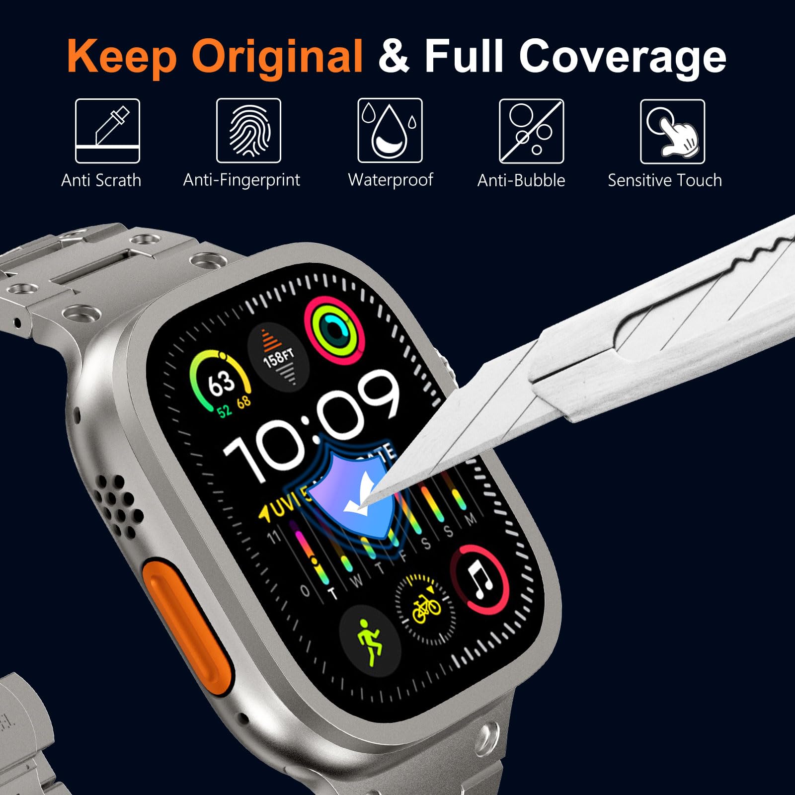 Tempered Glass for Apple Watch - Smartwatch Watch Accessories For Women 评论和价格