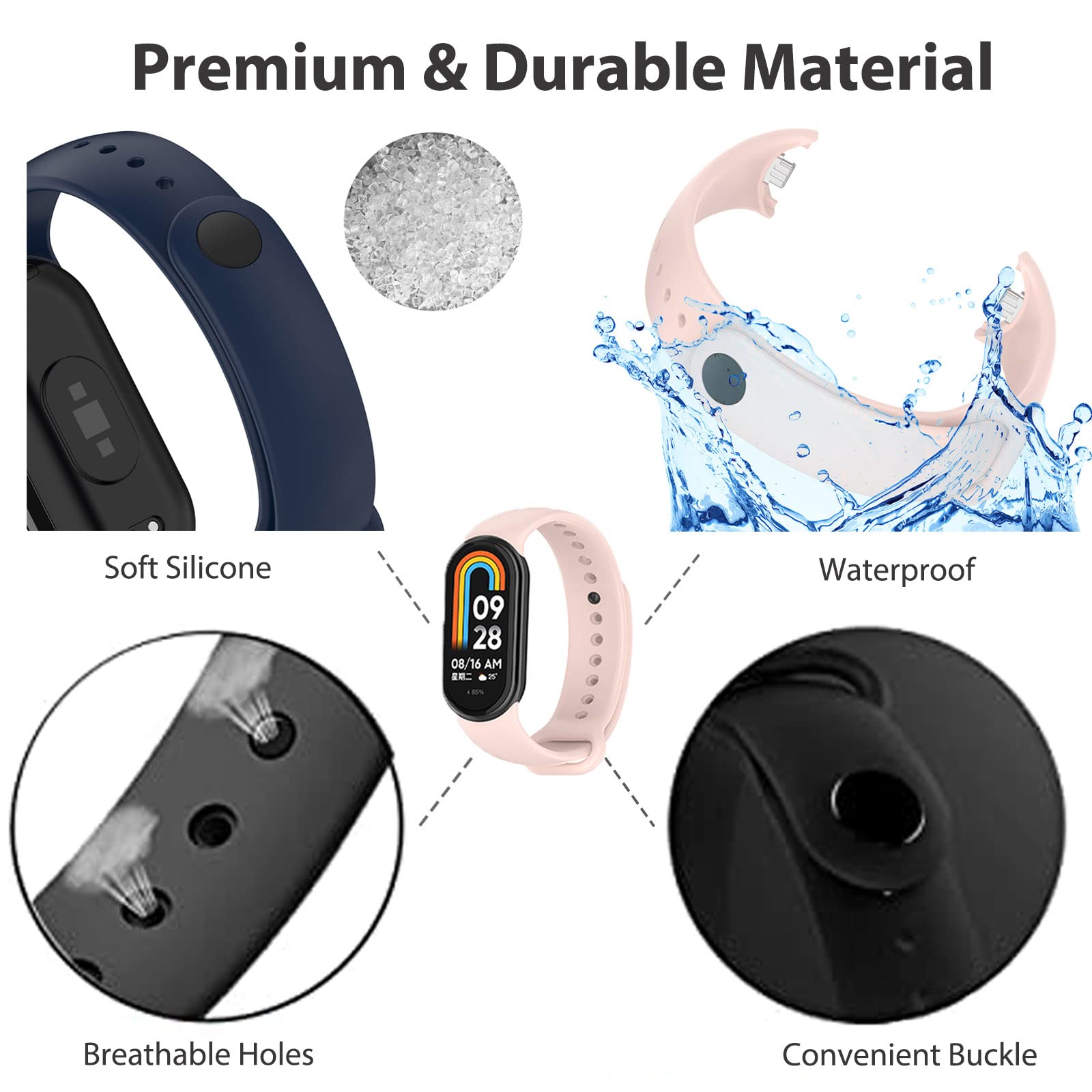 Bracelet for Mi band 8 Strap S - Sport Loop Strap 评论和价格