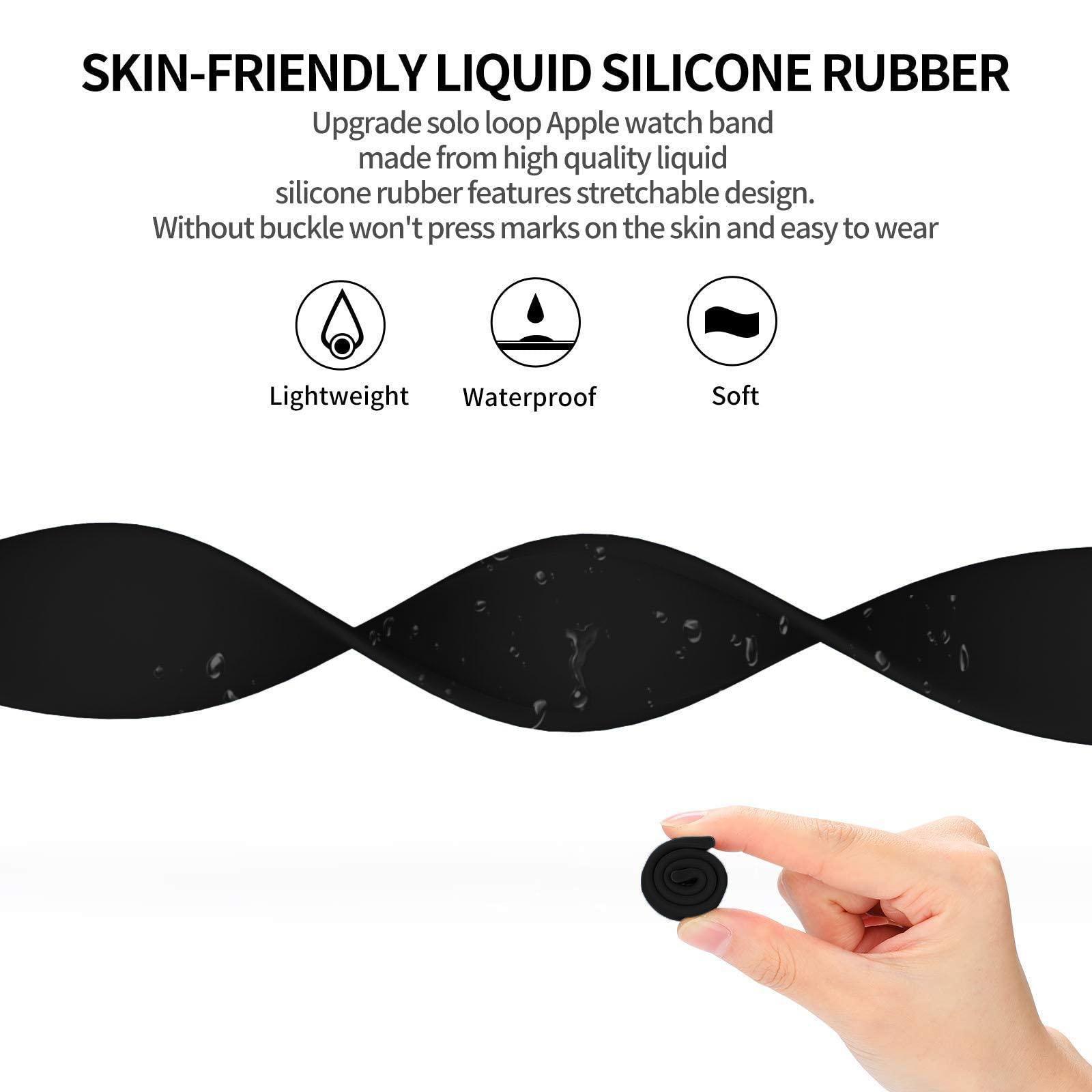 Solo Loop silicone for apple W - Sport Loop Strap 评论和价格