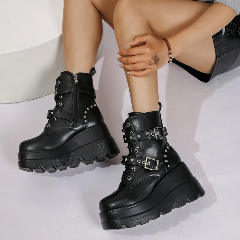 Women Leather Ankle Booties Wo - Leather Classic Strap 评论和价格