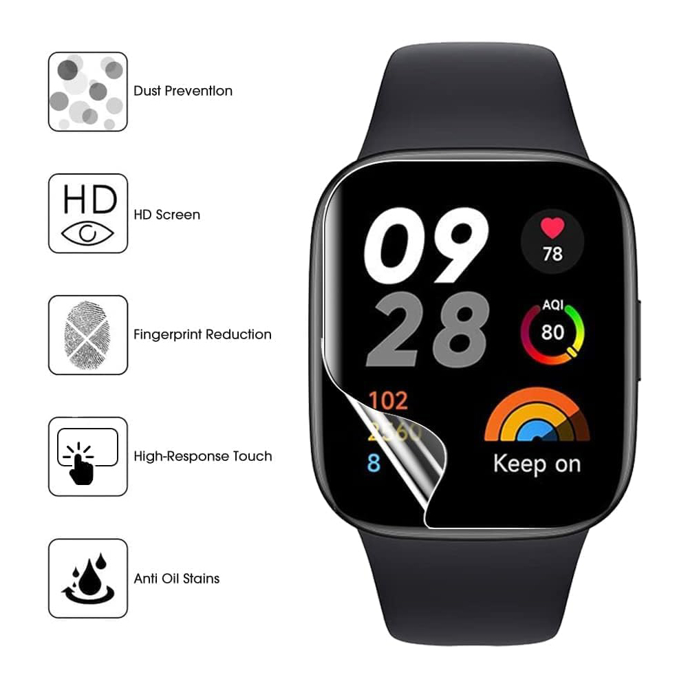 3/6pcs Hydrogel Protective Fil - Watch Face Protector 评论和价格