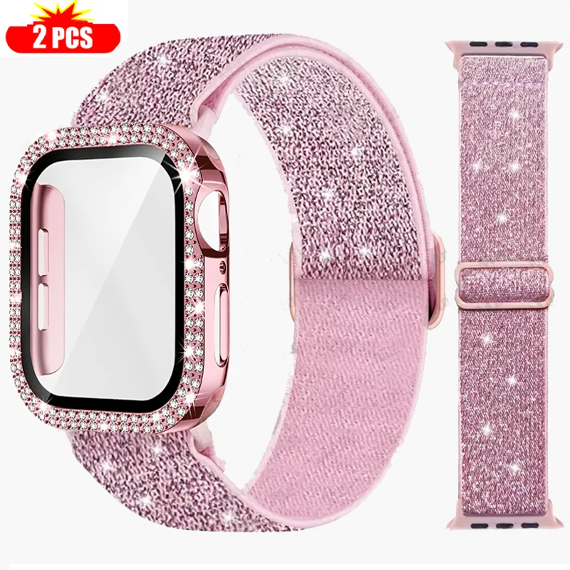 Band+Case for Apple Watch 45mm - Smartwatch Watch Accessories For Women 评论和价格
