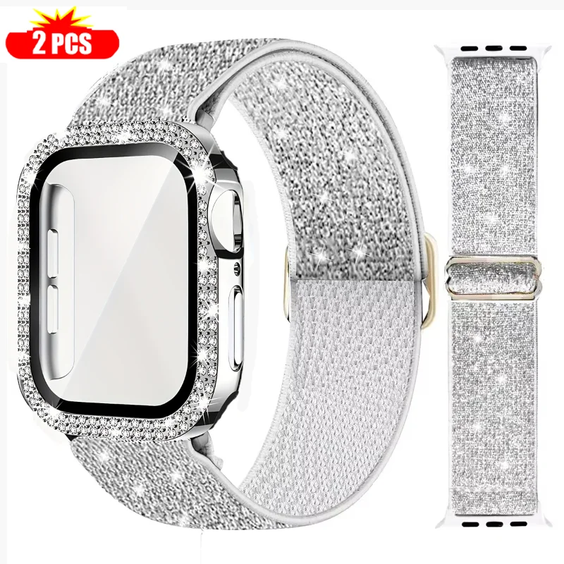Band+Case for Apple Watch 45mm - Smartwatch Watch Accessories For Women 评论和价格
