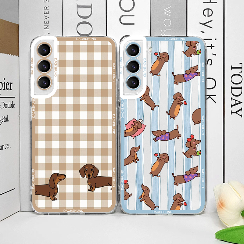 Cute Sausage Dog Phone Case fo - Samsung Galaxy S24 评论和价格