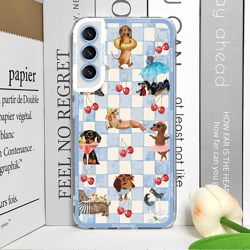 Cute Sausage Dog Phone Case fo - Samsung Galaxy S24 评论和价格